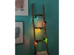 Konstsmide LED-Lichterkette für außen 5 bunte Leuchtmittel batteriebetrieben