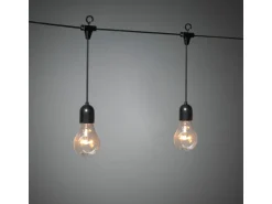 Konstsmide LED-Lichtervorhang für außen 10 klare Leuchtmittel