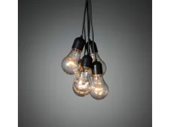 Konstsmide LED-Lichtervorhang für außen 10 klare Leuchtmittel