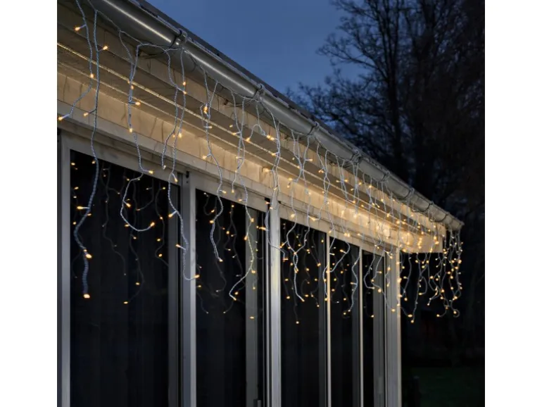 Konstsmide LED-Lichtervorhang Solar Eisregen