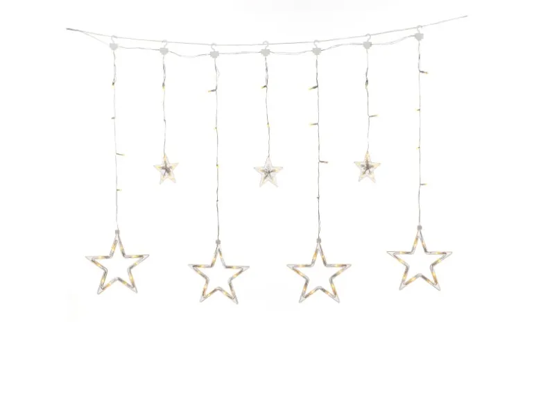 Konstsmide LED-Lichtervorhang Solar Sterne
