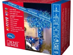 Konstsmide LED-Micro-Lichterkette 40 LED Blau