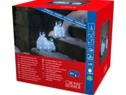 Konstsmide LED-Pinguinfamilie Acryl 48 kaltweiße LEDs 3er-Set