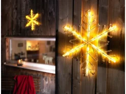 Konstsmide LED-Schneeflocke Acryl 24 warmweiße LEDs außen