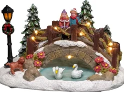 Konstsmide LED-Szene Teich mit Brücke 10 LEDs Bunt