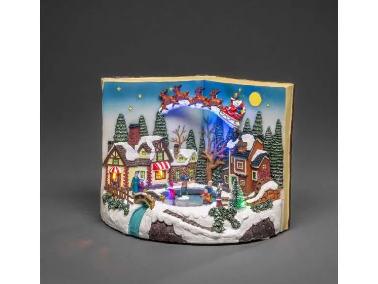 Konstsmide LED-Szenerie Buch mit Kindern 8 bunte LEDs