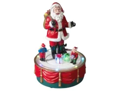 Konstsmide LED-Szenerie "Weihnachtsmann mit Wichteln" mit 10 Bunten Dioden