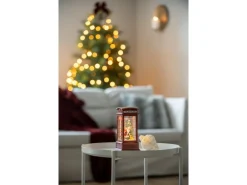 Konstsmide LED-Wasserlaterne Telefonzelle Weihnachtsmann Batteriebetrieb Rot