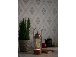 Konstsmide LED-Wasserlaterne Weihnachtsbäume mit Auto warmweiß innen