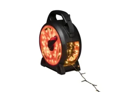 Konstsmide Lichterkette Compactlights mit Aufrollsystem 600 LEDs Bernsteinfarben