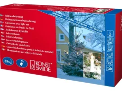 Konstsmide Lichterkette Kerzen 25 warmweiße Topbirnen innen und außen