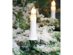 Konstsmide Lichterkette Kerzen 25 warmweiße Topbirnen innen und außen