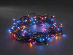 Konstsmide Micro LED Lichterkette 80 bunte LEDs 8 Funktionen innen und außen