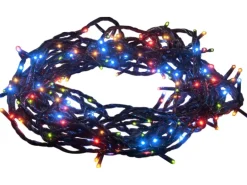 Konstsmide Micro LED Lichterkette 80 bunte LEDs 8 Funktionen innen und außen
