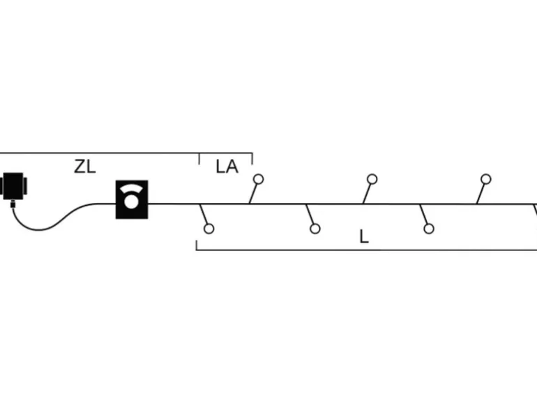 Konstsmide Micro LED Lichterkette 80 bunte LEDs 8 Funktionen innen und außen