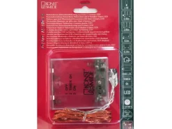 Konstsmide Micro LED Lichterkette 40 warmweiße LEDs silberfarbener Draht innen