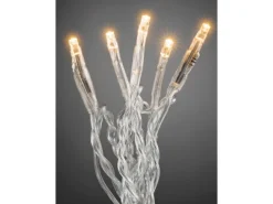 Konstsmide Micro LED Lichterkette 100 bernsteinfarbene LEDs transp. Kabel innen