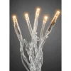 Konstsmide Micro LED Lichterkette 50 bernsteinfarbene LEDs transp. Kabel innen