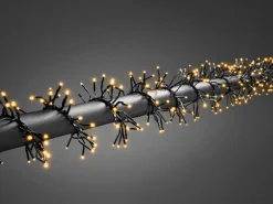 Konstsmide Micro LED Lichterkette Cluster 1152 bernsteinf. LEDs innen und außen