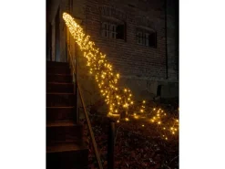 Konstsmide Micro LED Lichterkette Cluster 768 bernsteinf LEDs innen und außen