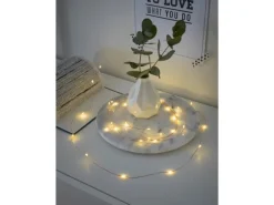 Konstsmide Micro LED Lichterkette 20 warmweiße LEDs kupferfarbener Draht innen