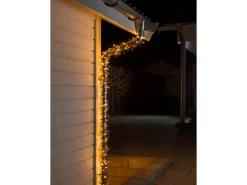 Konstsmide Micro LED Lichterkette 80 bernsteinf. LEDs Multifkt. innen und außen