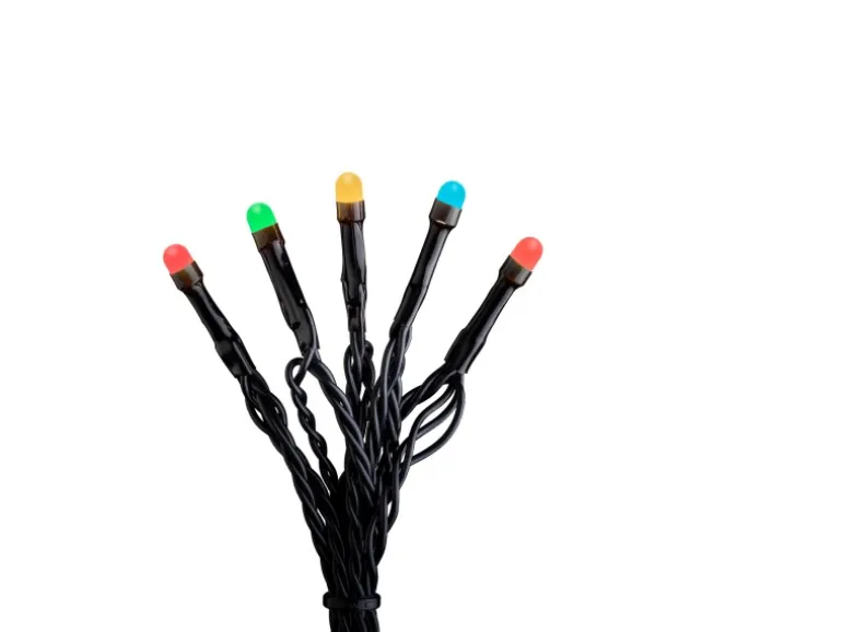 Konstsmide Micro LED-Lichterkette gefrostet 120 bunte LEDs innen