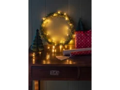 Konstsmide Micro LED-Lichterkette gefrostet 50 bersteinfarbene LEDs innen