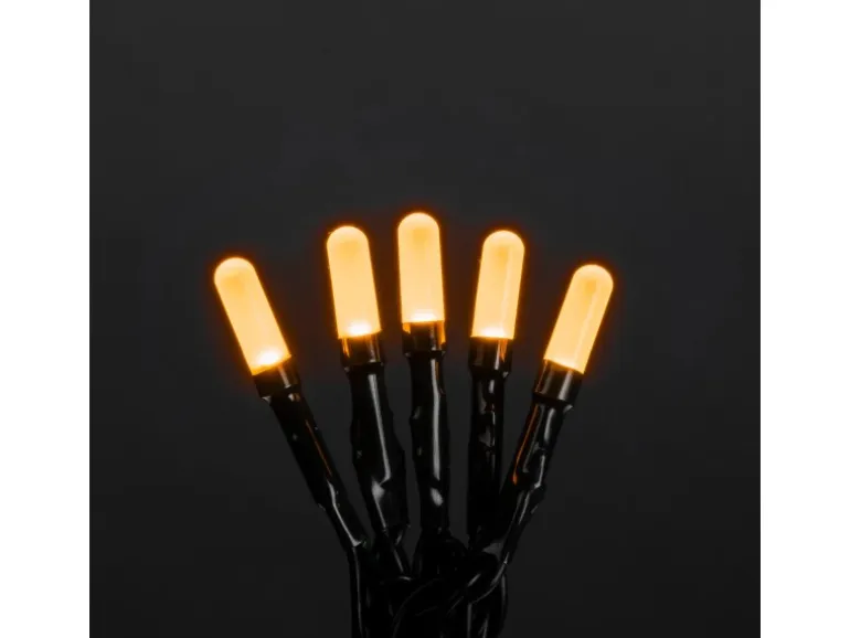 Konstsmide Micro LED-Lichterkette Slim Frosted 200 Bernsteinfarbenen Dioden 30 V