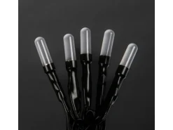 Konstsmide Micro LED-Lichterkette Slim Frosted 200 Bernsteinfarbenen Dioden 30 V