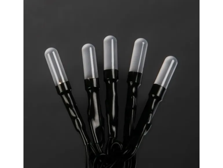 Konstsmide Micro LED-Lichterkette Slim Frosted 200 Bernsteinfarbenen Dioden 30 V