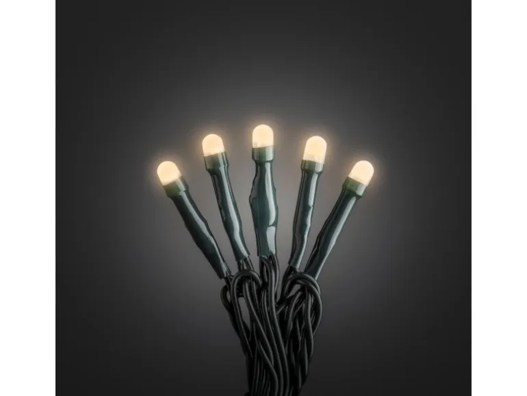 Konstsmide Micro LED-Lichterkette gefrostet 100 bersteinfarbene LEDs innen