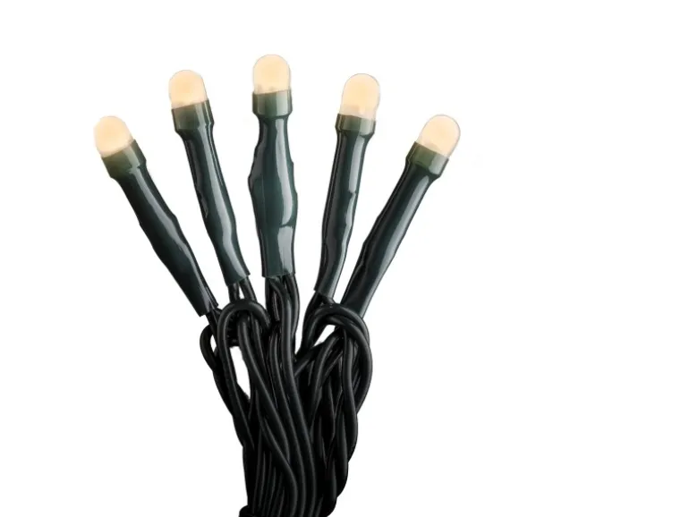 Konstsmide Micro LED-Lichterkette gefrostet 100 bersteinfarbene LEDs innen