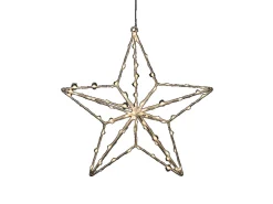 Konstsmide Micro-LED-Stern 90 LEDs 37 cm x 36 cm x 7 cm Silber