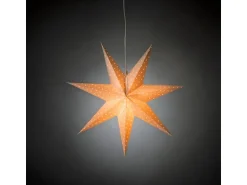 Konstsmide Papierstern Weiß perforiert