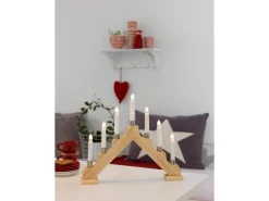 Konstsmide Schwibbogen Lichterbogen Natur mit Metalldekoringen