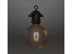 Konstsmide Solar LED-Lichterkette Party Globeform 4,50 m Schwarz