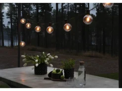 Konstsmide Solar LED-Lichterkette Party Globeform 4,50 m Schwarz