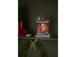 Konstsmide Wasserlaterne Kamin mit Weihnachtsmann für Innen