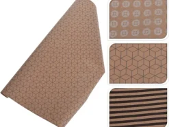 Kraft Geschenkpapier 3-fach 2 m Sortiert