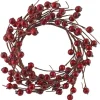 Kranz mit Beeren aus Draht und Kunststoff 9 cm