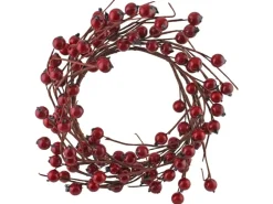 Kranz mit Beeren aus Draht und Kunststoff 9 cm