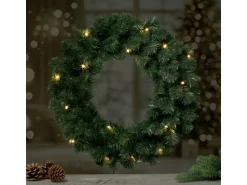 Kranz Tramso Ø 45 cm 16 LED Warm-/ Kaltweiß Indoor & Outdoor