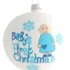 Krebs Glas Lauscha Baby-Weihnachtskugel Junge 1-tlg. 8cm