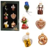 Krebs Glas Lauscha Baumschmuck Oktoberfest Mini-Set Mehrfarbig 5cm