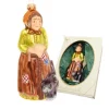 Krebs Glas Lauscha Baumschmuck Hexe Befana Braun 17cm