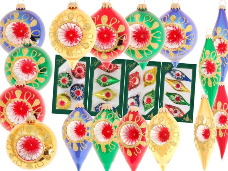 Krebs Glas Lauscha Baumschmuck Reflexformenset Mehrfarbig 10cm