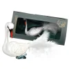 Krebs Glas Lauscha Baumschmuck Schwan Weiß 8cm