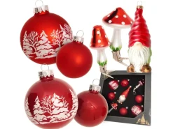 Krebs Glas Lauscha Baumschmuck Sortiment Skandinavien Rot 10cm