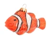 Krebs Glas Lauscha Baumschmuck Clownfisch Orange 8cm